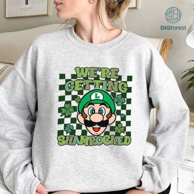 Mario Luigi St Patrick's Day Bundle, Super Mario St Patricks Day Png, I Got The Rock, We're Getting Shamrocked, Mario Irish Shamrock Shirt Mario Luigi St Patrick's Day Bundle, Super Mario St Patricks Day Png, I Got The Rock, We're Getting Shamrocked, Mario Irish Shamrock Shirt