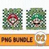 Mario Luigi St Patrick's Day Bundle, Super Mario St Patricks Day Png, I Got The Rock, We're Getting Shamrocked, Mario Irish Shamrock Shirt