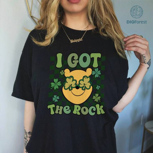 Disney Pooh Tigger St Patrick's Day Bundle, Pooh Patricks Day Png, I Got The Rock, We're Getting Shamrocked, Disneyland Patricks Day Irish Shirt