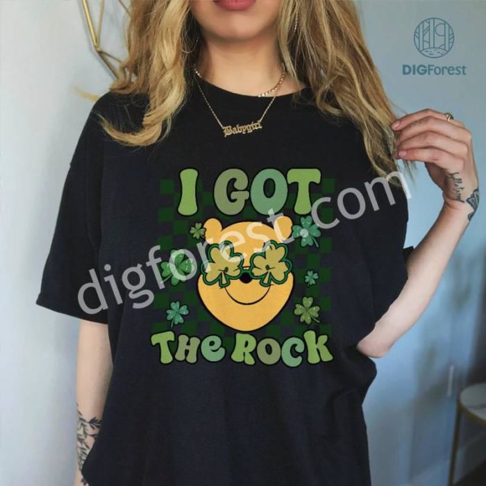 Disney Pooh Tigger St Patrick's Day Bundle, Pooh Patricks Day Png, I Got The Rock, We're Getting Shamrocked, Disneyland Patricks Day Irish Shirt