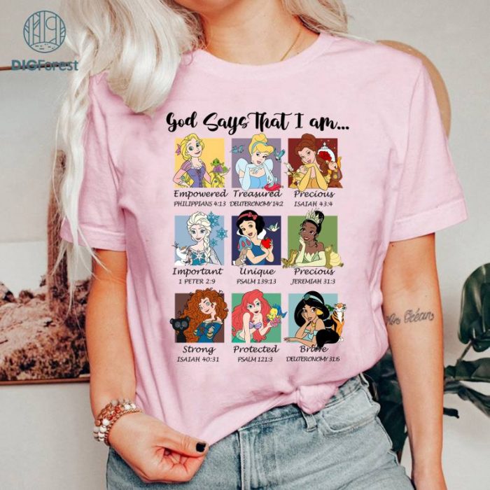 Disney God Says I Am Comfort colors Shirt,Disneyland Characters T-Shirt,Disneyworld Trip,Disney Religious T-Shirt,Family Vacation T-Shirt,Friends