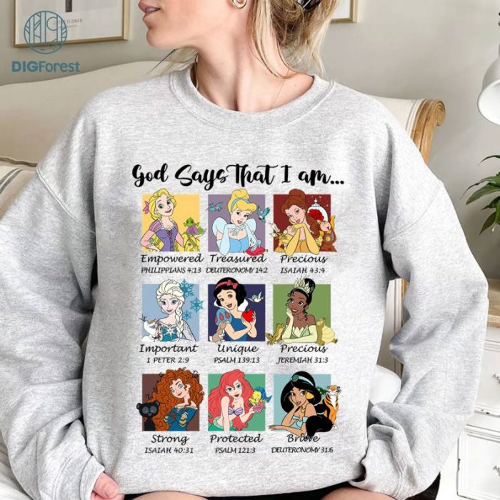 Disney God Says I Am Comfort colors Shirt,Disneyland Characters T-Shirt,Disneyworld Trip,Disney Religious T-Shirt,Family Vacation T-Shirt,Friends