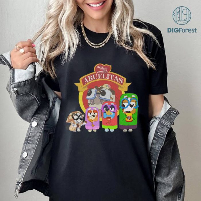 Bluey Abuelitas Png, Bluey Characters Sweatshirt, Bluey Grannie Shirt, Bluey Family Shirt, Bluey Kids Shirt, Bluey Toddler Shirt