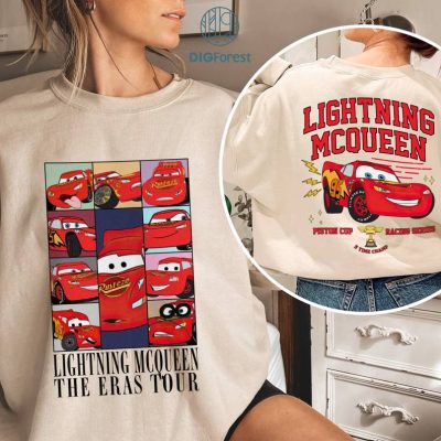 Instant Download | Disney Lightning McQueen Shirt Download | Cars Movie PNG | Racing Cars Digital Download | Lightning McQueen Sublimation Download