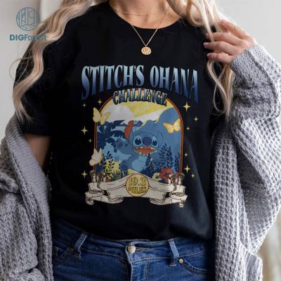 Disney Stitch's 'Ohana Challenge 19.3 Miles Shirt | Springtime Surprise Tee | Marathon Weekend 2024 Shirt | Magic Kingdom Runner
