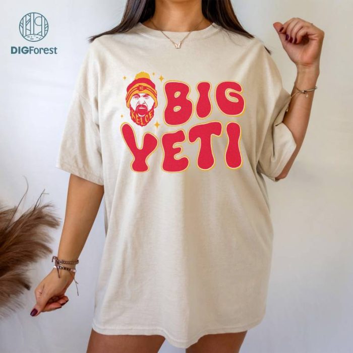 Big Yeti Shirt, Big Yeti 2024 Shirt, Kelce Swift, Travis Kelce Big Yeti Shirt, Retro Travis Kelce Shirt, Big Yeti Png, Digital Download