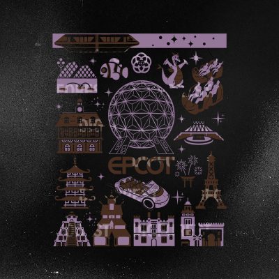 Disney Epcot Center Vintage Style Shirt | Figment Epcot Festival PNG | Magic Kingdom Sublimation Tee