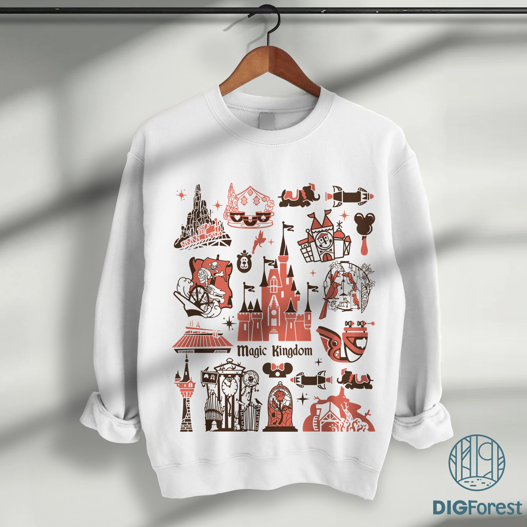 Disney Magic Castle Vintage Style Shirt | Magic Kingdom Icons 2024 Trip Tee | Family Disneyland Shirt Disney Magic Castle Vintage Style Shirt | Magic Kingdom Icons 2024 Trip Tee | Family Disneyland Shirt