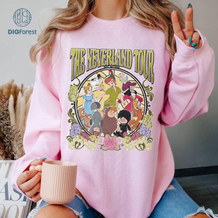 Disney Peter Pan Neverland Shirt, Retro Peter Pan Wendy Tinkerbell Shirt, Disneyland Shirt, Peter Pan Neverland Tour Shirt, Tinkerbell Neverland