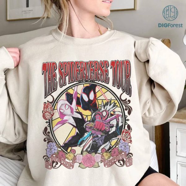 The Spiderverse Tour Shirt | Spiderman Shirt | Spiderman Across The Spiderverse | Spider Gwen Shirt | Spider Punk | Super Heroes Shirt
