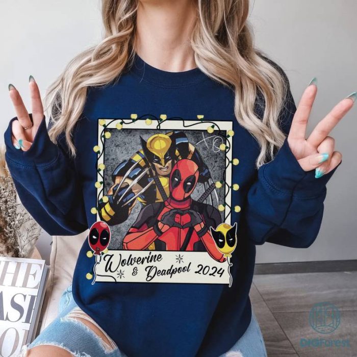 Deadpool 3 Shirt, Deadpool & Wolverine PNG, Wolverine Deadpool Movie Shirt, Ryan Reynolds Hugh Jackman Shirt, Superhero X-Men Shirt