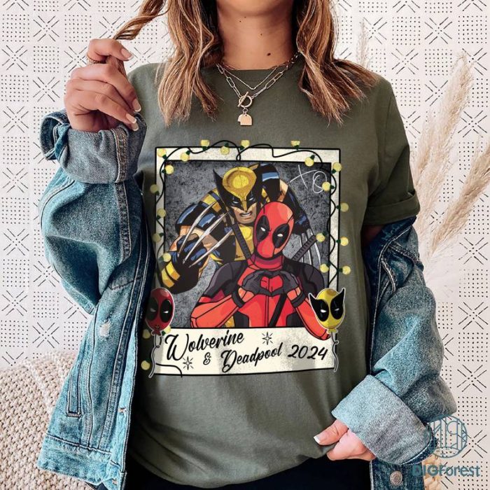 Deadpool 3 Shirt, Deadpool & Wolverine PNG, Wolverine Deadpool Movie Shirt, Ryan Reynolds Hugh Jackman Shirt, Superhero X-Men Shirt