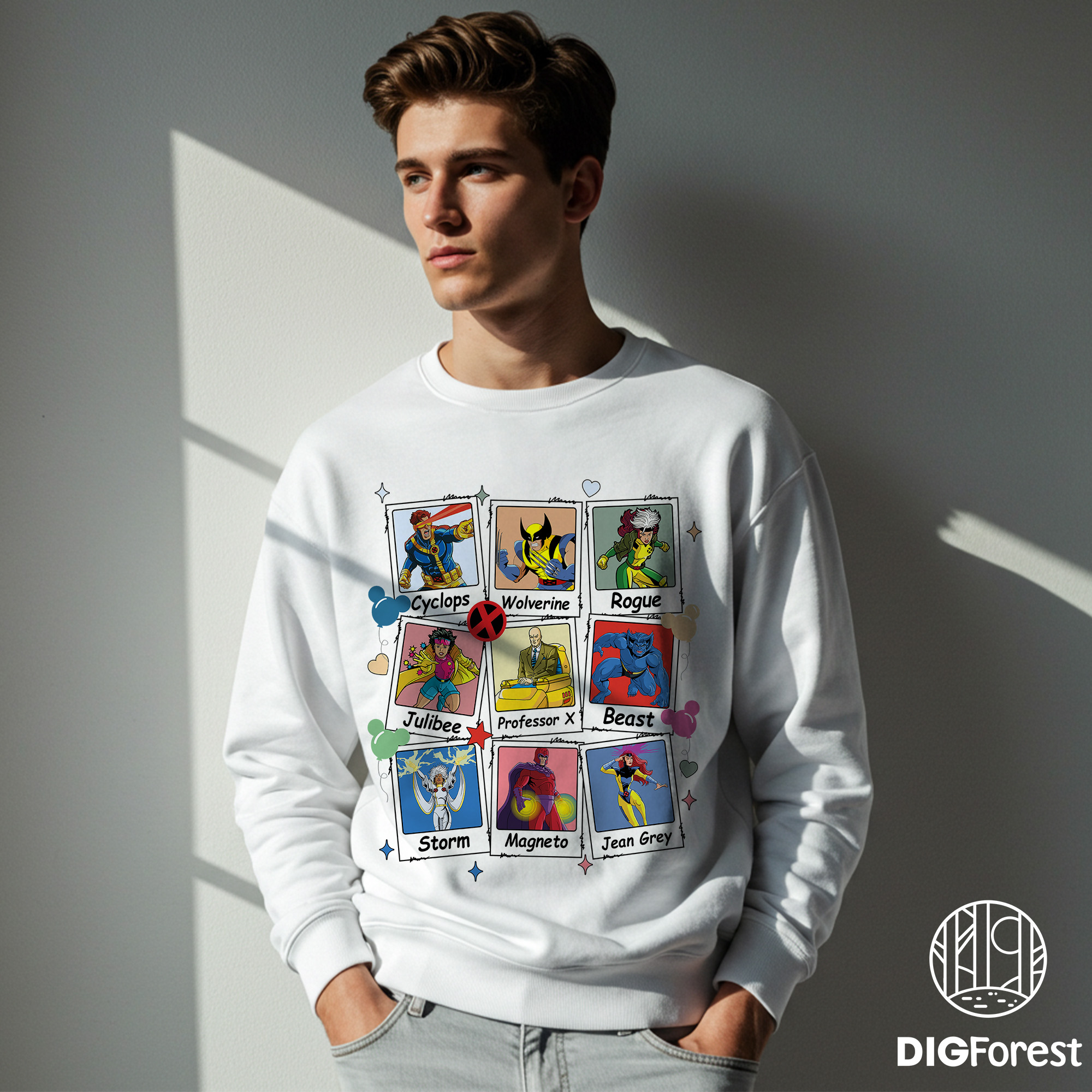 X-men Polaroid Portrait Shirt, Storm Jean Grey Wolverine Cyclops Shirt, X-men Shirt, Superhero Shirt, Birthday Gifts X-men Polaroid Portrait Shirt, Storm Jean Grey Wolverine Cyclops Shirt, X-men Shirt, Superhero Shirt, Birthday Gifts