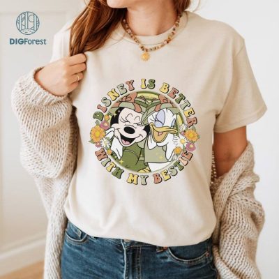 Disneyland Is Better With My Bestie Shirt | Disney Minnie Daisy Girl Trip Shirt | Minnie Daisy Safari Vacation Shirt | Animal Kingdom Shirt Disneyland Is Better With My Bestie Shirt | Disney Minnie Daisy Girl Trip Shirt | Minnie Daisy Safari Vacation Shirt | Animal Kingdom Shirt