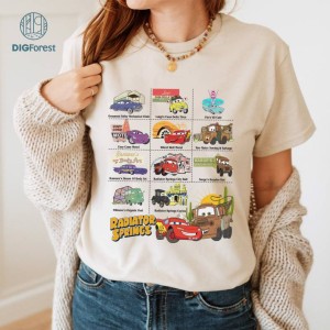 Disney Cars of Radiator Springs Shirt | Lightning Mcqueen Cars Movie Shirt | Disneyland Cars Shirt | Family Vacation 2024 Shirt