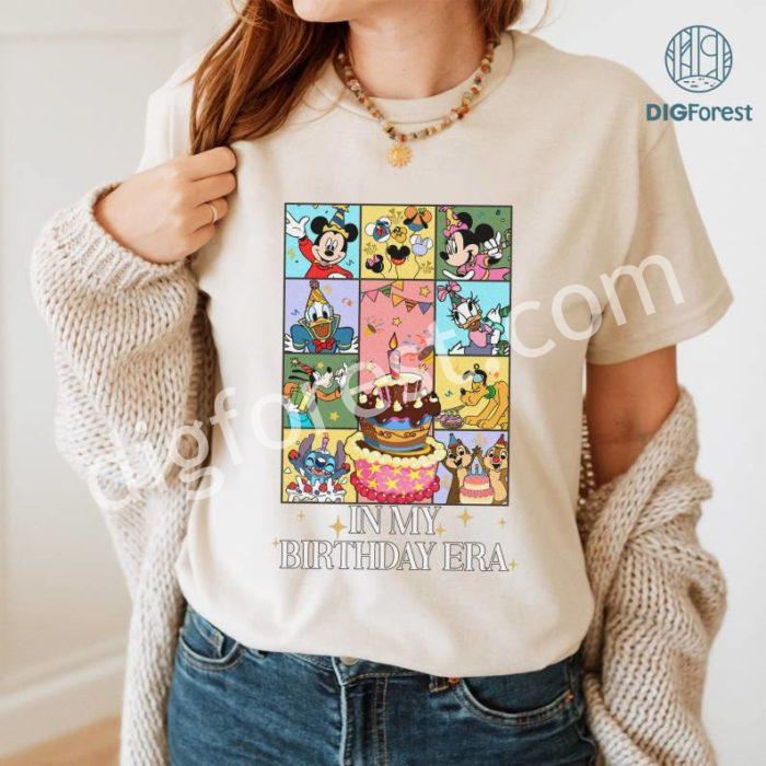 Disneyland In My Birthday Era PNG, Mickey and Friends Birthday Party Shirt, Best Birthday Ever, Disneyland Birthday Family Shirt