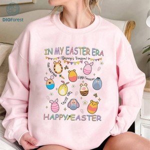 Disney Pooh and Friends In My Easter Era PNG, Disneyland Easter Eggs Sweatshirt, Happy Easter Day Shirt, Easter Mickey Bunny Shirt