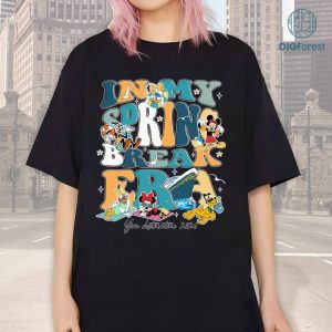 Disney Mickey and Friends In My Spring Break Era 2024 PNG, Spring break shirt, Disneyland Cruise shirts, Cruise Family Vacation