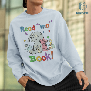 Read Mo Book Elephant And Piggie Shirt, Funny Piggie Elephant, Pigeon Friends Png, Librarian Teacher, Book Lover Gift, Good Day To Read Png