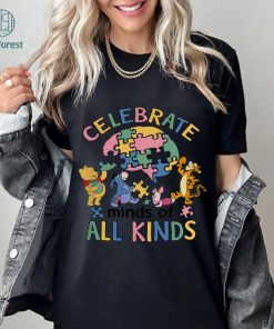 Disney Celebrate Minds of All Kinds, Pooh and Friends Autism Awareness Shirt, Neurodiversity Shirt, Autism Awareness Shirt, Autism Acceptance