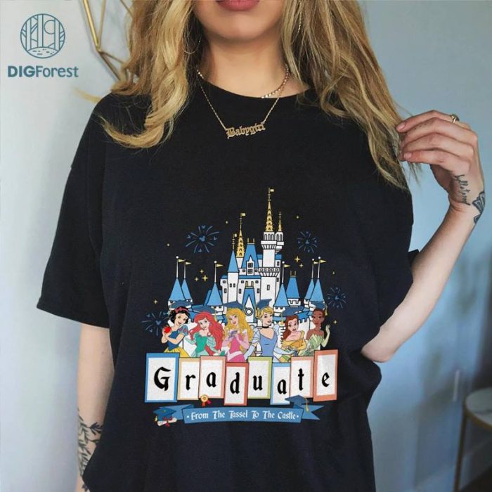 Disneyland Princess Graduation Trip 2024 Shirt| Class Of 2024 Png | Disneyland Graduation 2024 | Disneyland Class Of 2024