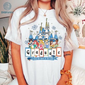 Disneyland Princess Graduation Trip 2024 Shirt| Class Of 2024 Png | Disneyland Graduation 2024 | Disneyland Class Of 2024