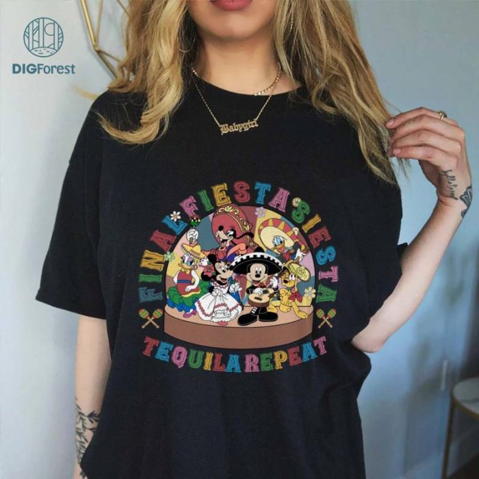 Disney Mickey Cinco De Mayo Shirt | Mickey and Friends Shirt | Final Fiesta Siesta Tequila Repeat | Minnie Mouse Mexican Time For Some Fiesta