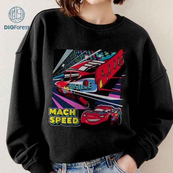 Disney Vintage Cars Mach Speed Shirt, Lightning McQueen Racing Shirt, Pixar Cars Shirt, Lightning Mcqueen 95 Tee, Disneyland Birthday Shirt