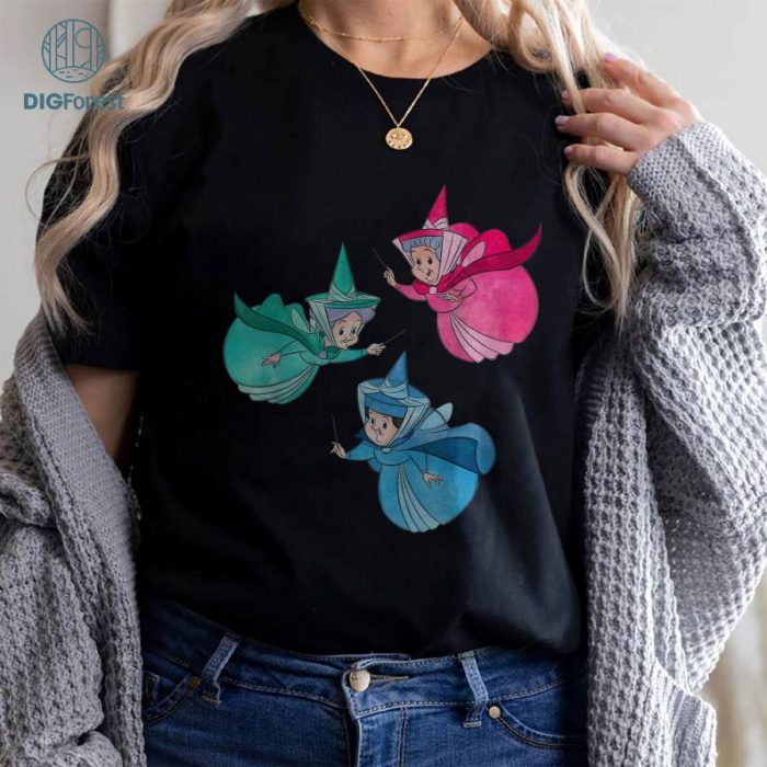 Disney Sleeping Beauty Good Fairies Shirt | Flora Fauna Merryweather Shirt | Fairy Shirt | Sleeping Beauty | Princess Aurora Shirt