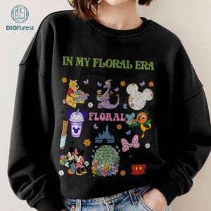 Disney In My Floral Era Mickey and Friends Shirt | Mickey and Friends Epcot Shirt | Epcot Flower And Garden Festival 2024 Shirt | Epcot Figment