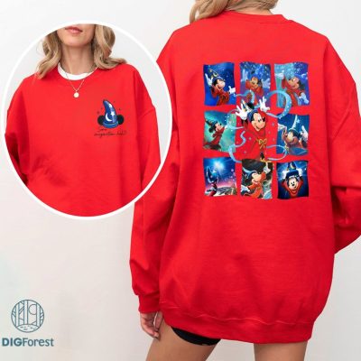 Disney Vintage Mickey Fantasia Sorcerer PNG, Vintage Disneyland Mouse Shirt, Fantasmic Mickey Shirt, Magic Kingdom Shirt, Mickey Sorcerer