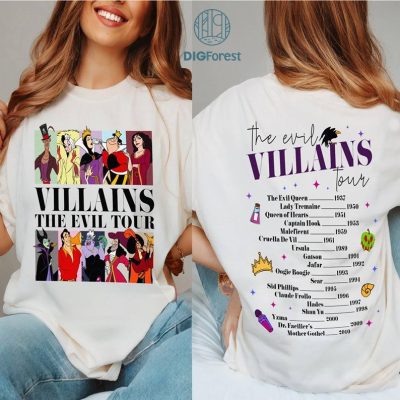 Disney Villains Eras Style Digital Design, Villains Evil Tour Shirt, Eras Tour Midnights, Villains Princess, Villains Evil Eras Tour Instant Download Disney Villains Eras Style Digital Design, Villains Evil Tour Shirt, Eras Tour Midnights, Villains Princess, Villains Evil Eras Tour Instant Download