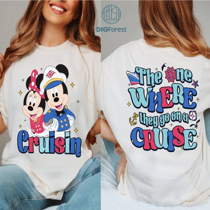 Disney Mickey Minnie Cruisin PNG| Mickey Mouse Cruise Shirt | Disneyland Family Trip Shirt | Disneyland Sea Cruise Shirt | Disneytrip Shirt