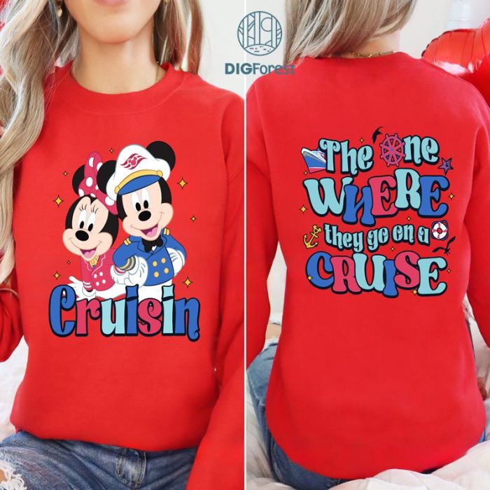 Disney Mickey Minnie Cruisin PNG| Mickey Mouse Cruise Shirt | Disneyland Family Trip Shirt | Disneyland Sea Cruise Shirt | Disneytrip Shirt