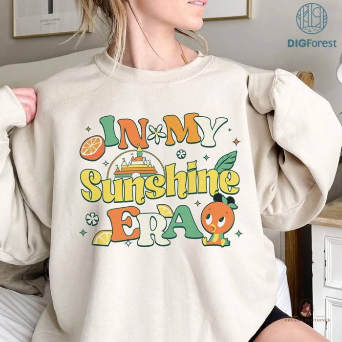 Disney In My Sunshine Era PNG| Orange Bird Disneyland Shirt | Orange Bird Shirt | Hello Sunshine Shirt | Epcot Festival Shirt