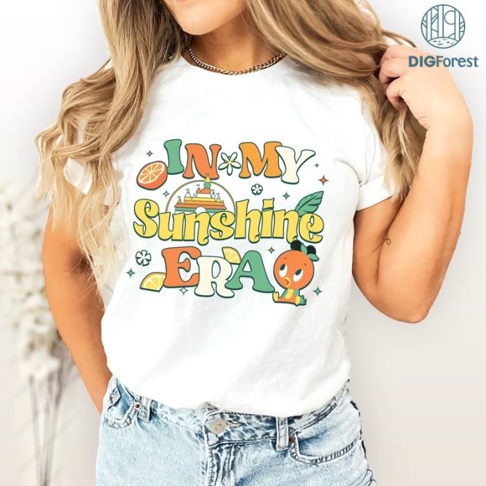 Disney In My Sunshine Era PNG| Orange Bird Disneyland Shirt | Orange Bird Shirt | Hello Sunshine Shirt | Epcot Festival Shirt