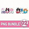 Disneyland Mom and Dad PNG | Mickey Dad Shirt, Minnie Mom Shirt, Custom Disneyland Family Shirt, New Mom Shirt, New Dad Shirt