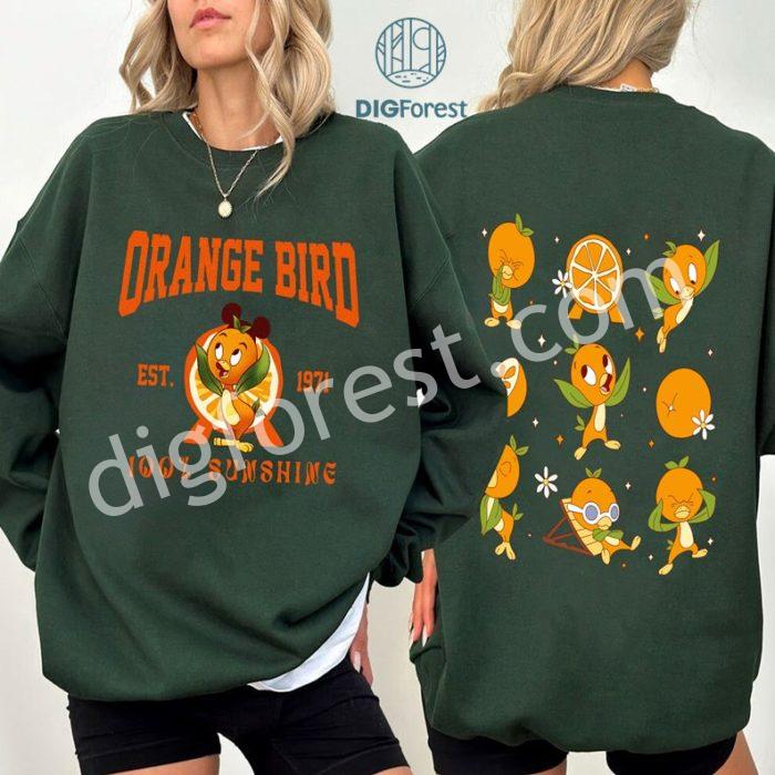 Disney Vintage Orange Bird Est.1971 PNG, Orange Bird Shirt, 100% Sunshine Shirt, Disneyland Orange Bird Shirt, Epcot Flower Garden Festival Shirt