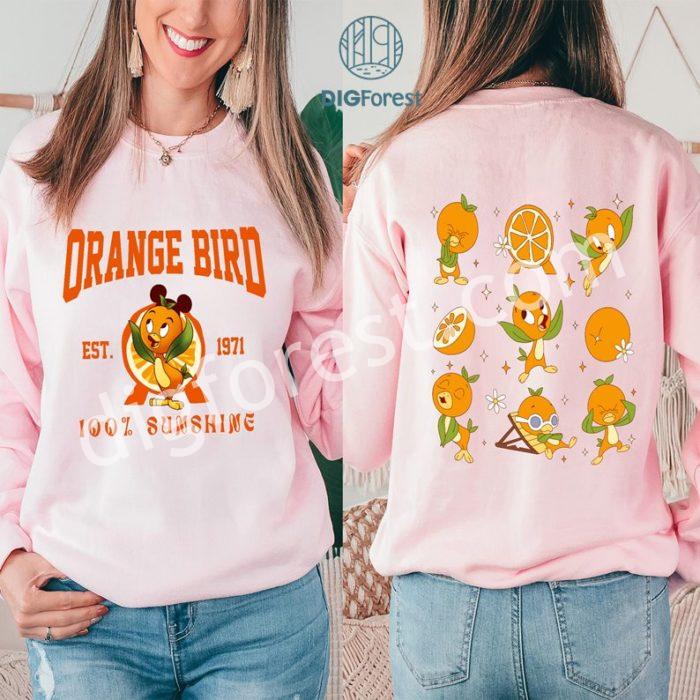 Disney Vintage Orange Bird Est.1971 PNG, Orange Bird Shirt, 100% Sunshine Shirt, Disneyland Orange Bird Shirt, Epcot Flower Garden Festival Shirt