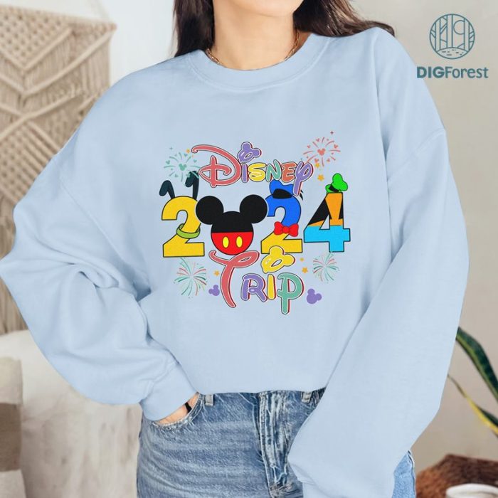 Disneyland Family Trip 2024 PNG, Family Vacation 2024 Shirt, Mickey and Friends Vacay Mode Shirt, Magical Kingdom Shirt, Disneytrip 2024