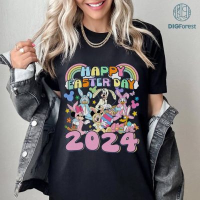 Disney Mickey and Friends Happy Easter Shirt | Happy Easter Png | Sublimation Download | Mickey Mouse Easter Png | Easter Png Designs