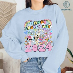 Disney Mickey and Friends Happy Easter Shirt | Happy Easter Png | Sublimation Download | Mickey Mouse Easter Png | Easter Png Designs