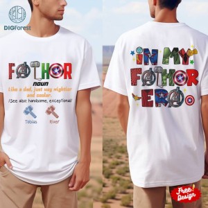 Father Shirt, In My Father Era Png, Avengers Superhero Dad Png, Father's Day Gift, Dad Life Png, Cool Dad Png, Gift For Dad, Digital Download