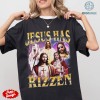 Vintage Jesus Has Rizzen Shirt Christian Sweatshirt, Easter Jesus PNG, Jesus Basketball Shirt, Jesus Playing Basketball, Religious