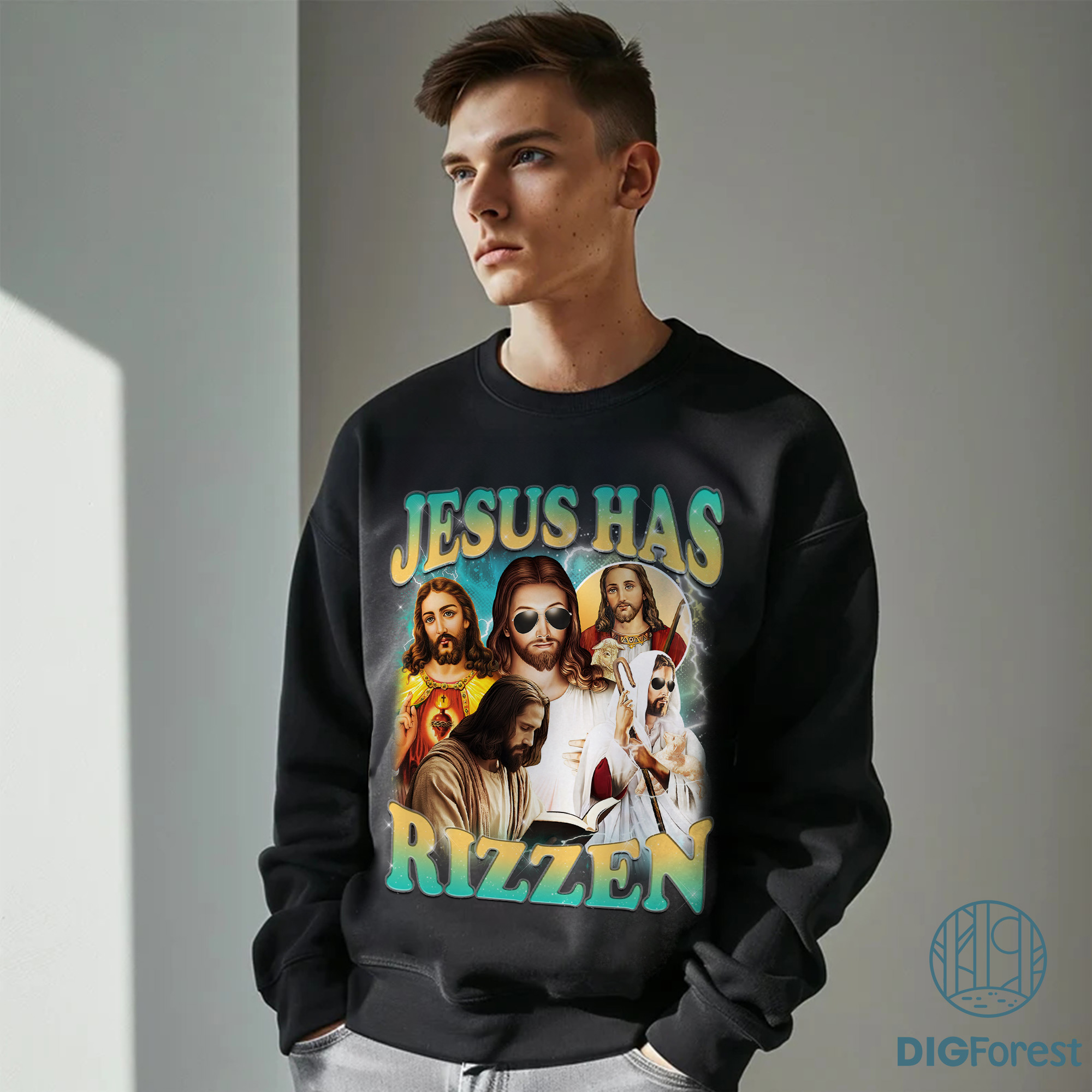 Jesus Has Rizzen Shirt, Vintage God Christian Shirt Christian Sweatshirt, Easter Jesus Shirt Jesus Basketball Shirt Jesus Playing Basketball Shirt Jesus Has Rizzen Shirt | Vintage Christian Easter Sweatshirt | God Basketball Shirt | Jesus Playing Basketball Funny Religious Tee