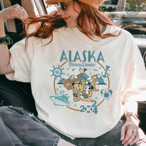 Disney Vintage Mickey and Friends Alaska Cruise 2024 shirt | Mickey Cruise Line shirt, Family Matching Cruise Vacation shirt