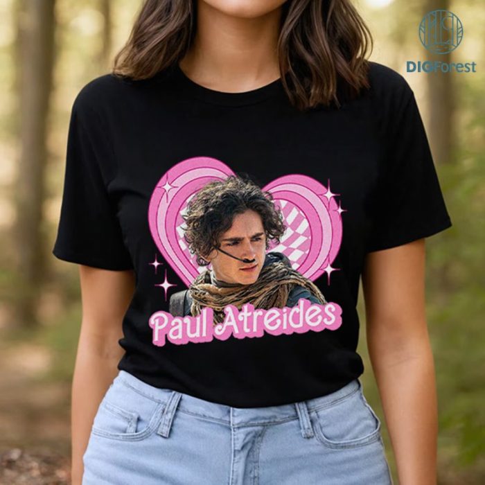 Dune Part 2 Shirt, Paul Atreides Timothee Chalamet PNG, Arrakis House Atreides Shirt, Paul Muad'dib Usul, Lisan Al Gaib, Chani, Fremen Tee