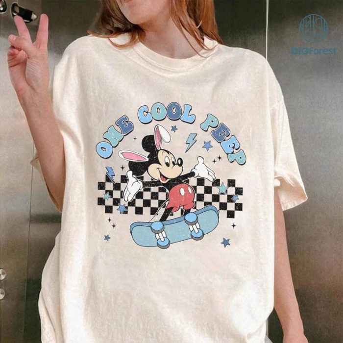 Disney Mickey One Cool Peep Easter Day Shirt | Mickey Mouse Easter Happy Day Shirt | Disneyland Easter Family Shirt | Disneyland Trip