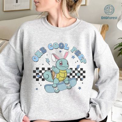 Squirtle One Cool Peep Easter Day Shirt | Pokemon Easter Happy Day Shirt | Anime Easter Family Shirt | Disneyland Trip