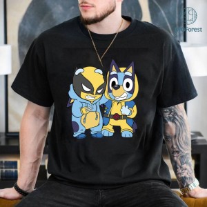 Bluey Wolverine Shirt, Bluey X-Men Wolverine Shirt, Bluey Wolverine Deadpool 3 Shirt, Bluey Superhero T-Shirt, Bluey Bingo Shirt